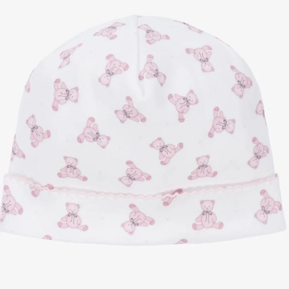 Magnolia Baby Cotton BaBy Hat Pink Bears NWT